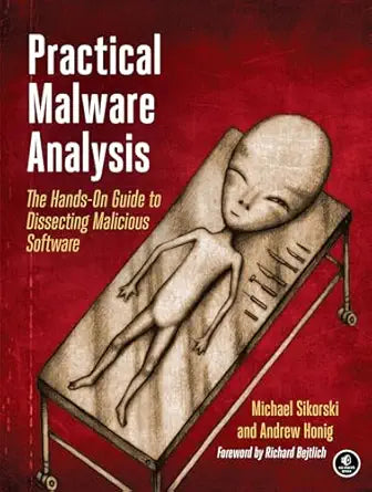 Practical Malware Analysis: The Hands-On Guide to Dissecting Malicious Software Book by Andrew Honig and Michael Sikorski