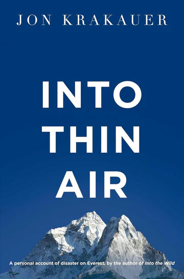 Into Thin Air Book by Jon Krakauer