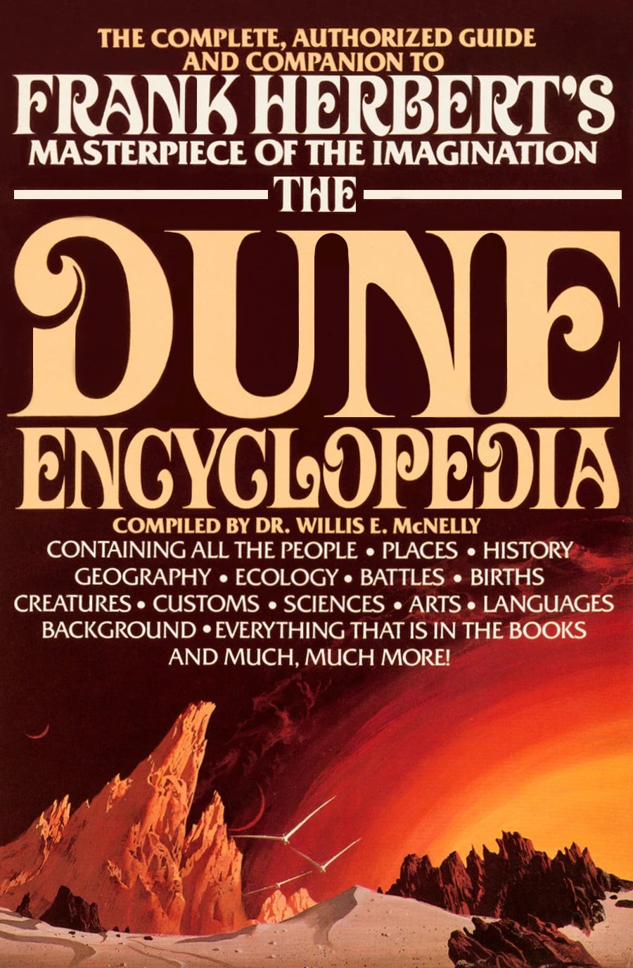 The Dune Encyclopedia Novel by Willis E. McNelly
