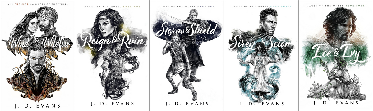 Mages of the Wheel Series by J.D. Evans